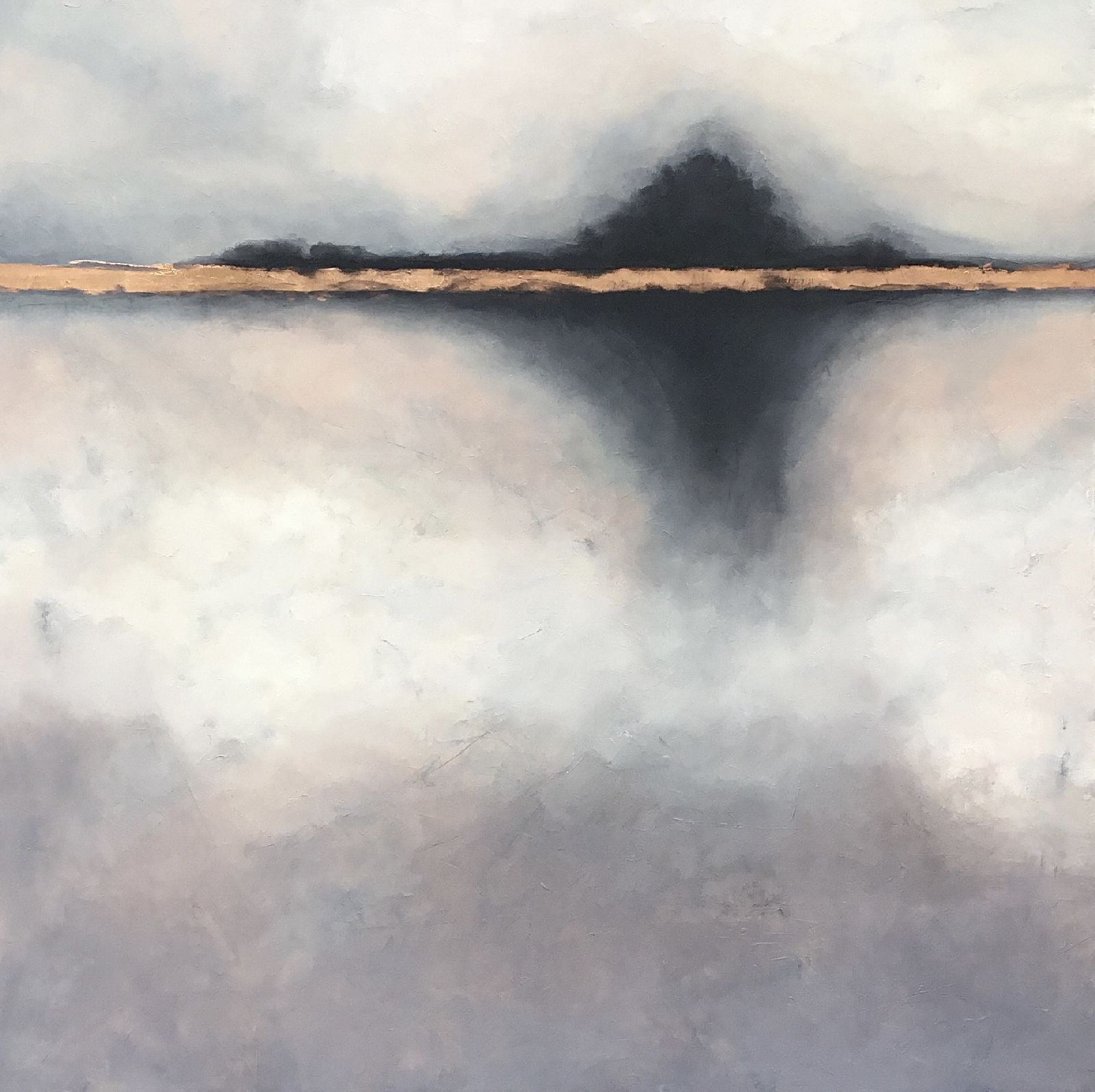 Painting by Veronica Dooley titled WHEN IT CATCHES THE LIGHT - Oil on Canvas · 100cm x 100cm